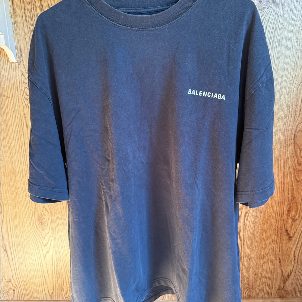 Balenciaga Charcoal Short Sleeve Tee